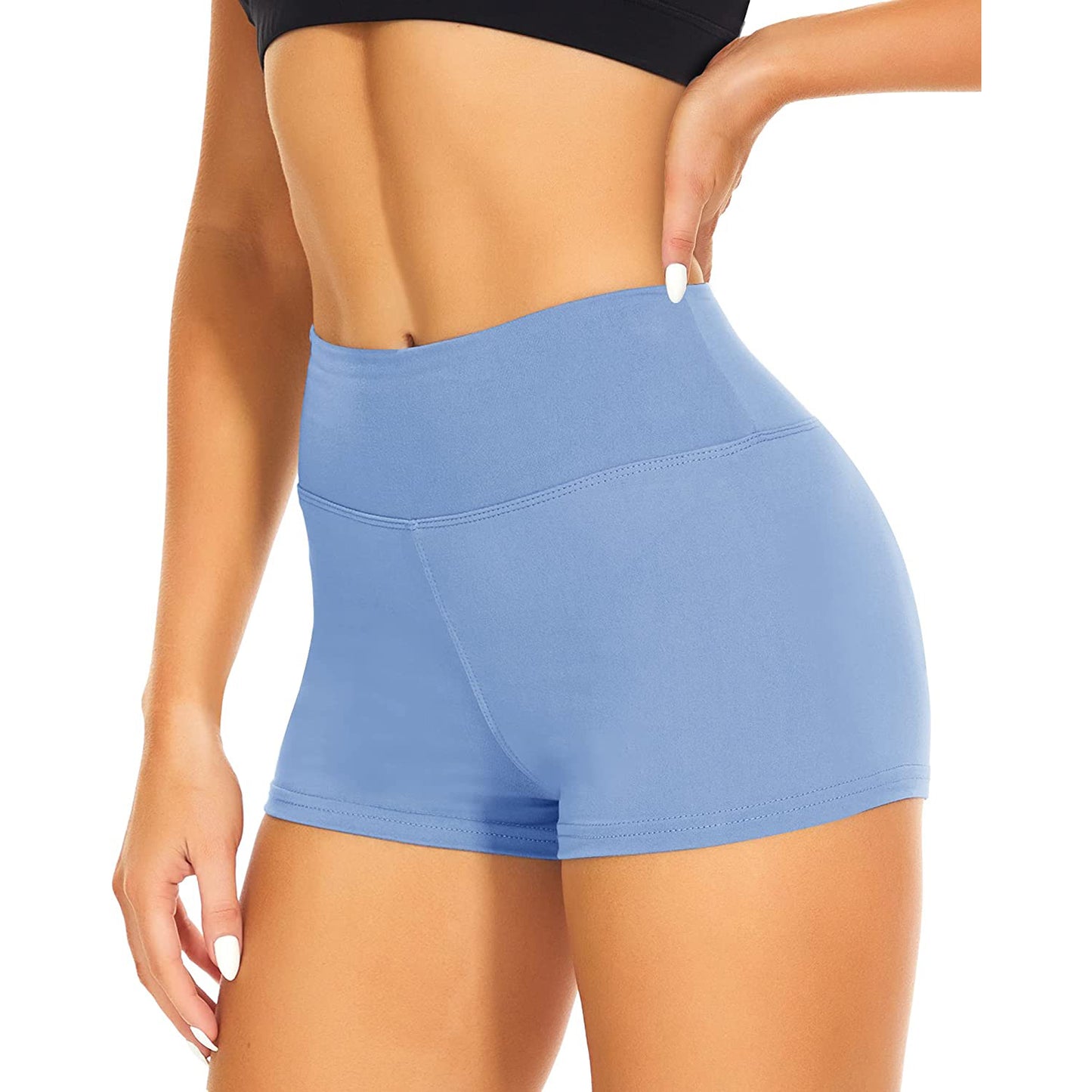 Women High Waist Athletic Gym Shorts