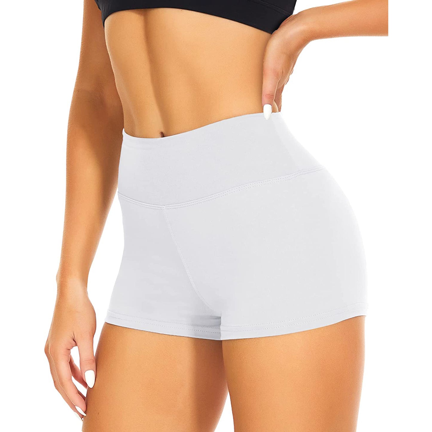 Women High Waist Athletic Gym Shorts