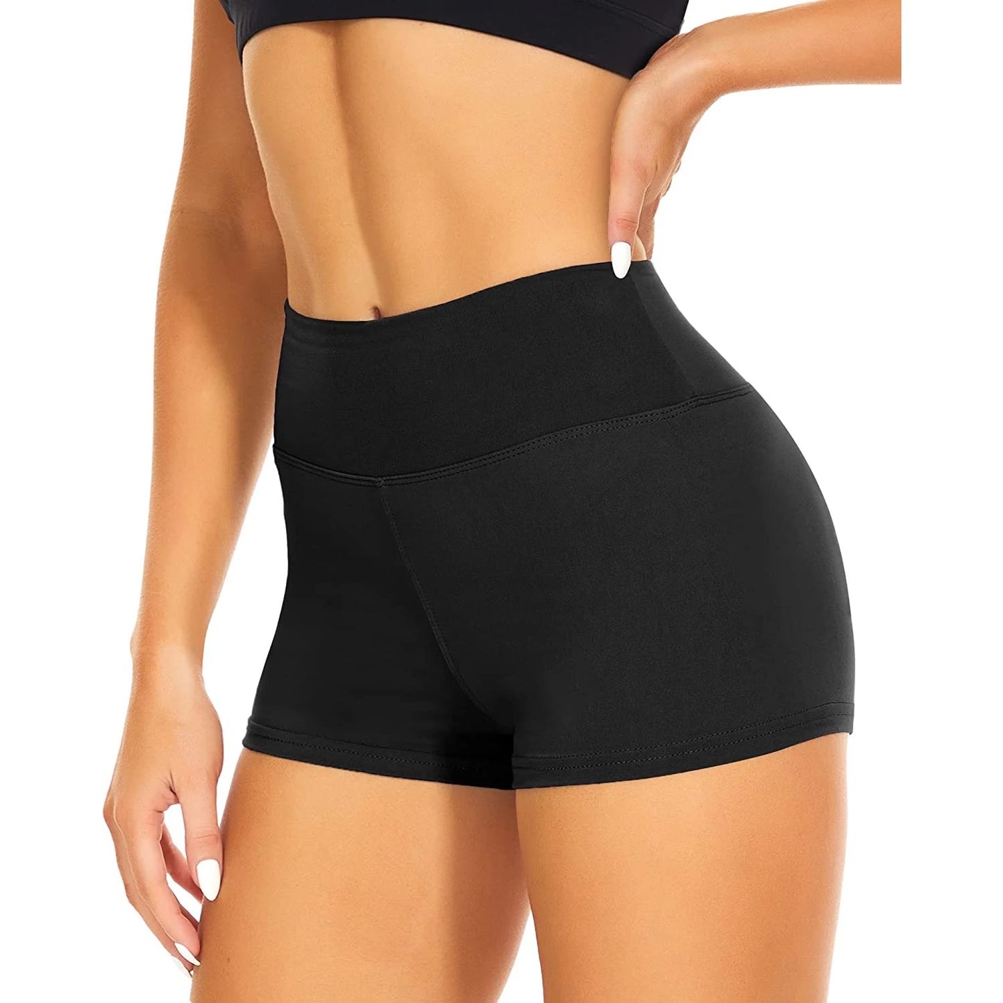 Women High Waist Athletic Gym Shorts