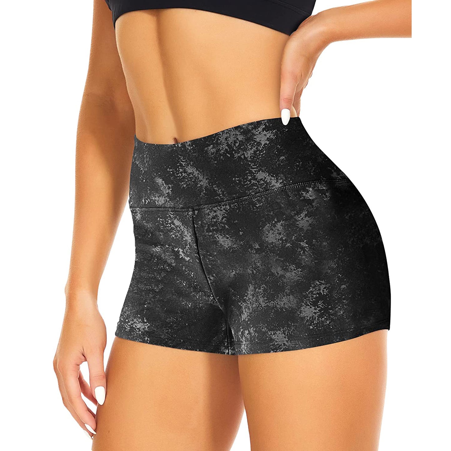 Women High Waist Athletic Gym Shorts