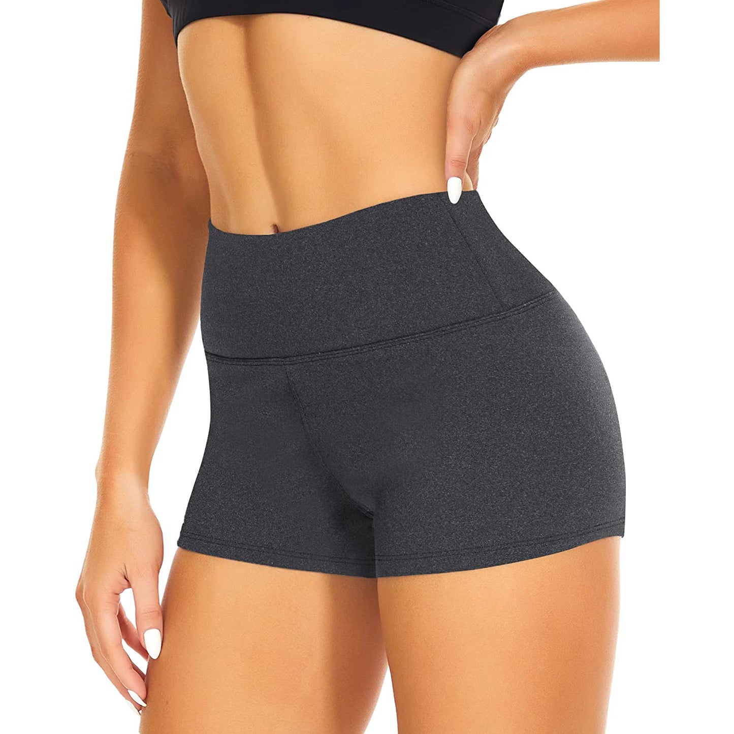 Women High Waist Athletic Gym Shorts