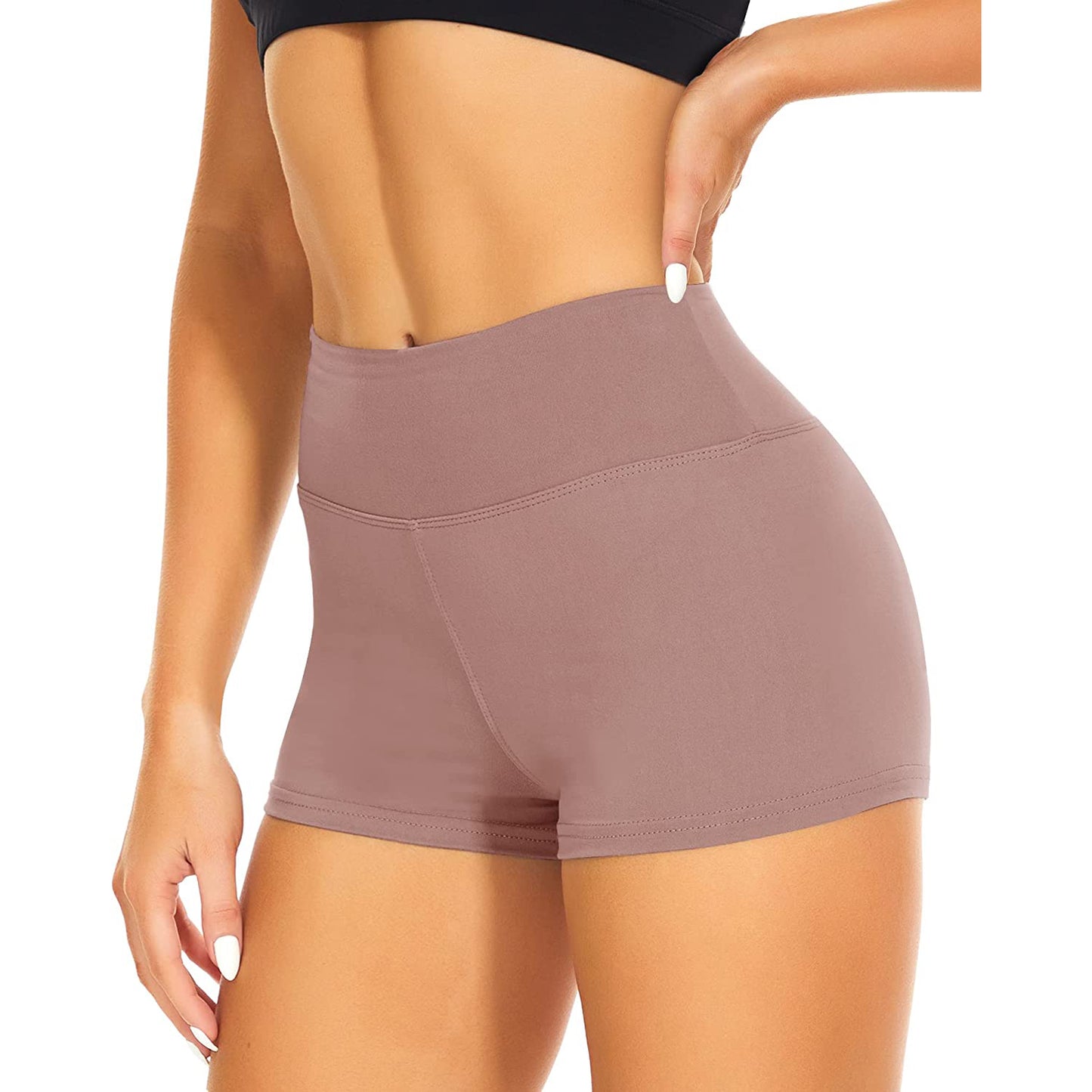 Women High Waist Athletic Gym Shorts